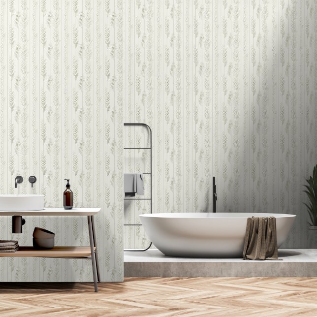 Papel Pintado Papel mural de elementos de hierbas aromáticas al  (Baño)