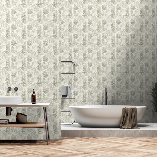Papel Pintado Papel mural de elementos de hierbas aromáticas al  (Baño)