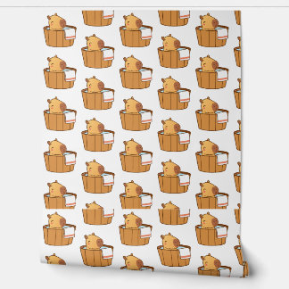 Papel Pintado Papel tapiz de Capybara - Bebé estético Capybara