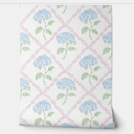 Papel Pintado Papel tapiz de flores delicadas de la región franc