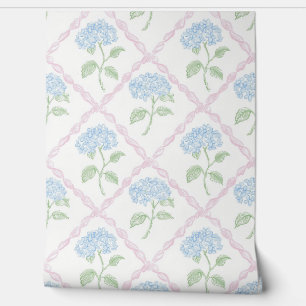 Papel Pintado Papel tapiz de flores delicadas de la región franc