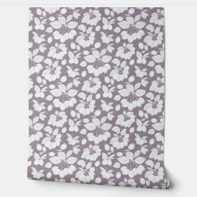 Papel Pintado Papel tapiz de la bifurcación monocromática (Desenrollar)