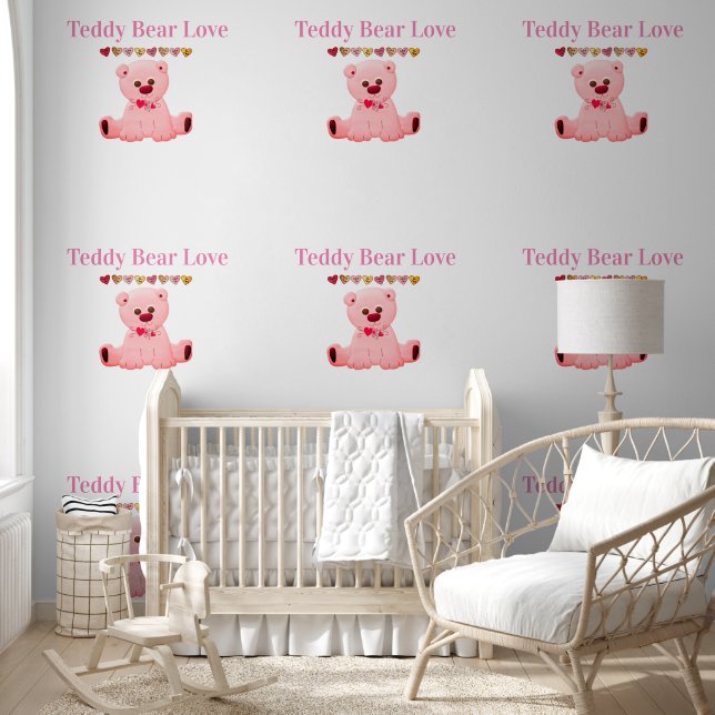 Papel Pintado Papel tapiz Teddy Bear Love (Niños)