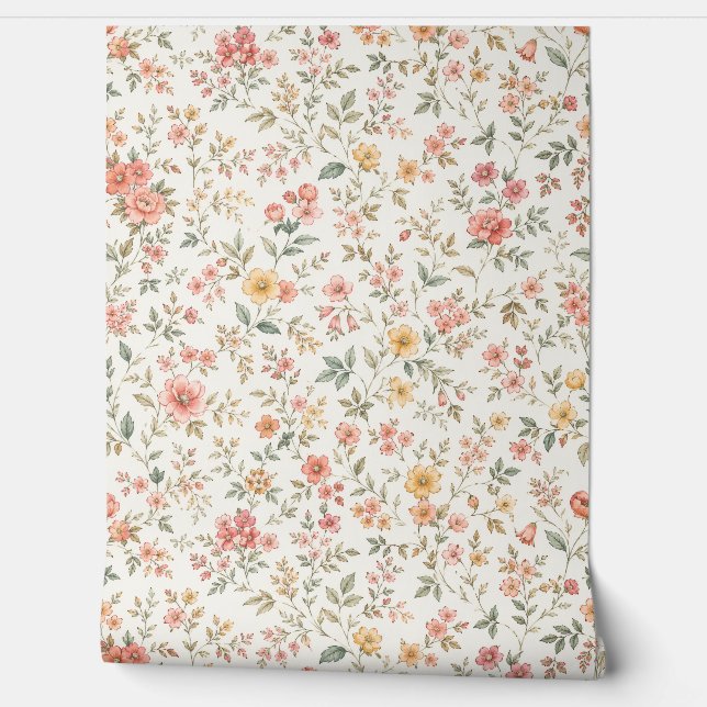 Papel Pintado Papier peint floral (Desenrollar)
