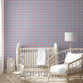 Papel Pintado para Guardería Corazón Rojo