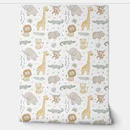Papel pintado para nursery de safari | Papel pinta