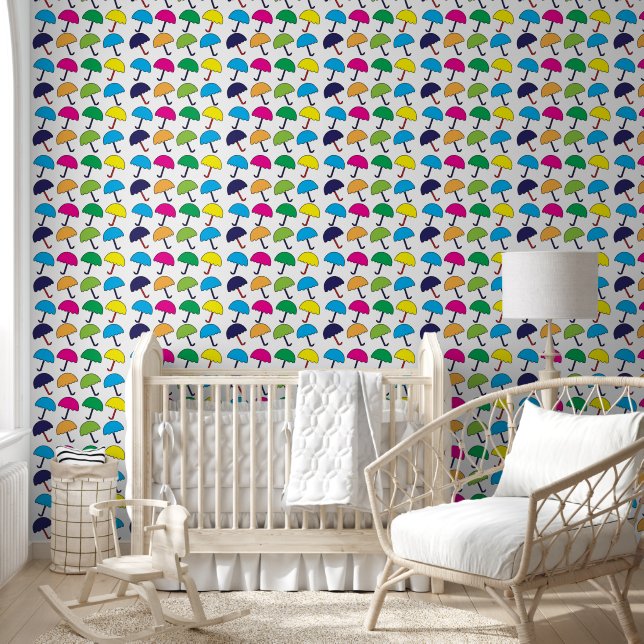 Papel Pintado Paraguas Colorido Paraguas  (Niños)