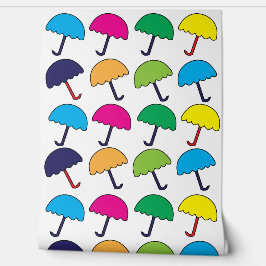 Papel Pintado Paraguas coloridos