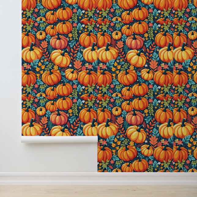 Papel Pintado Paraíso de calabaza caprichosa: Jardín moderno de  (Solicitud)