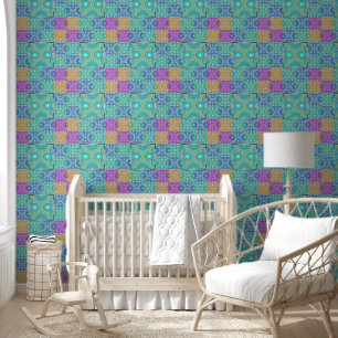 Papel Pintado Parche Kaleidoscope - patrón ininterrumpido 1
