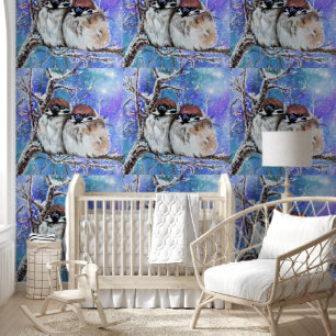 Papel Pintado Pareja De Resplandor En Invierno