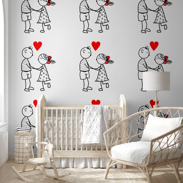 Papel Pintado Pareja romántica (Niños)