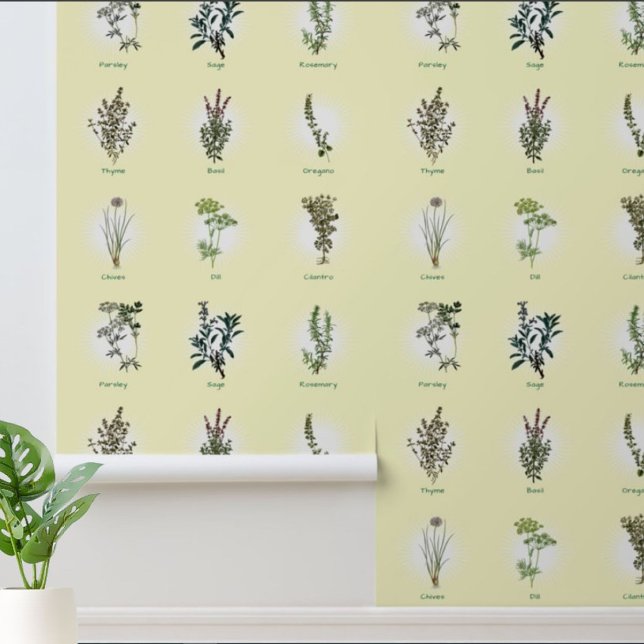 Papel Pintado Parsley Sage Rosemary & Thyme Herbs (Subido por el creador)
