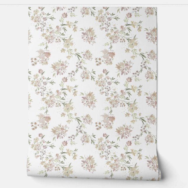 Papel Pintado Pastel Florals Wallpaper (Desenrollar)