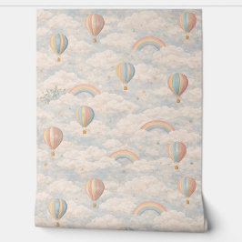 Papel Pintado Pastel Hot Air Balloon Sky Wallpaper