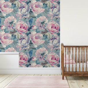 Papel Pintado Pastel Peonies
