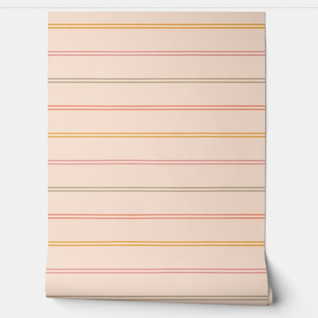 Papel Pintado Pastel Pinstripes (Desenrollar)