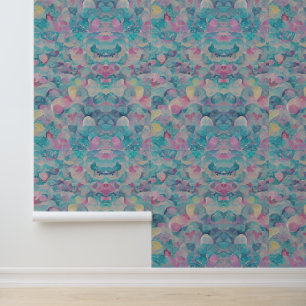 Papel Pintado Pastel Resumen con blandos y rosados