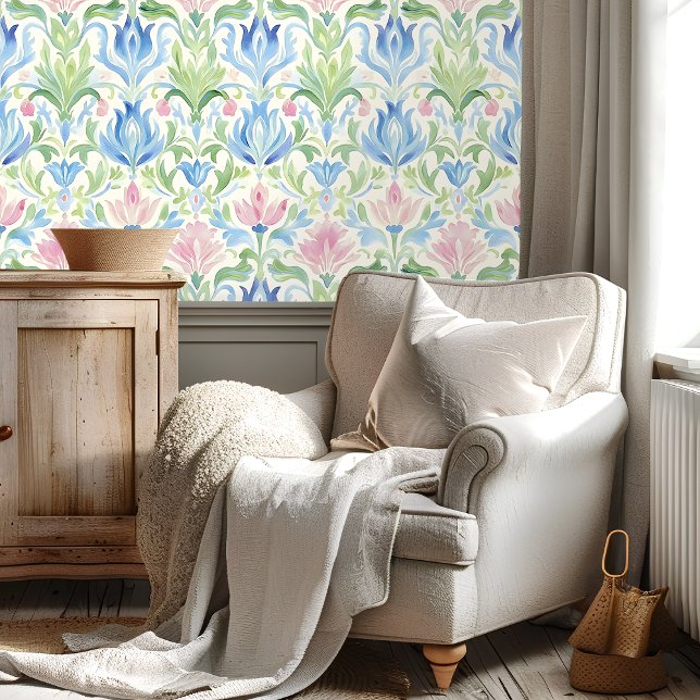 Papel Pintado  Pastel Watercolor Floral Pattern (Subido por el creador)