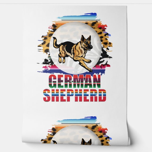 Papel Pintado Pastor alemán (Desenrollar)