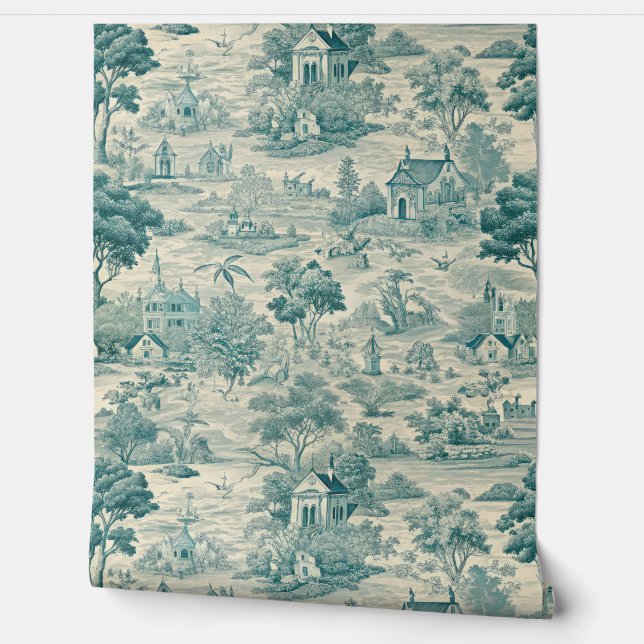 Papel Pintado Pastoral Countryside - Classic French Design (Desenrollar)