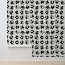 Patas negras, garras de perro, garras de gato, con