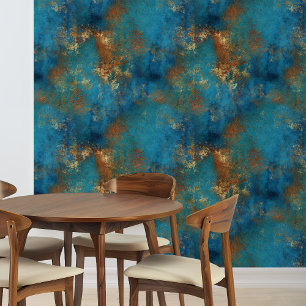 Papel Pintado Patina, aspecto angustiado del cobre