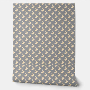 Papel Pintado Pato Ducky Bosque Infantil Gris
