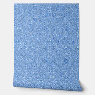 Papel Pintado patrón abstracto azul y blanco