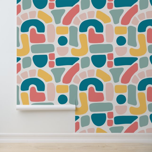Papel Pintado Patrón abstracto colorido (Solicitud)