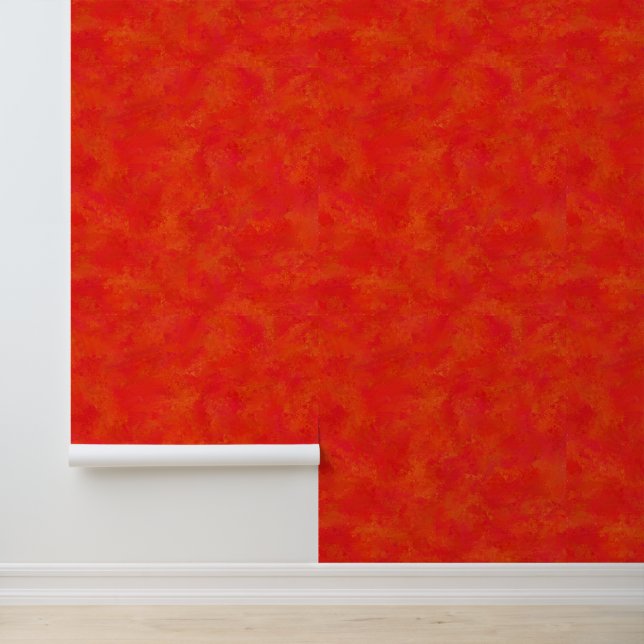 Papel Pintado Patrón abstracto del Naranja rojo (Solicitud)