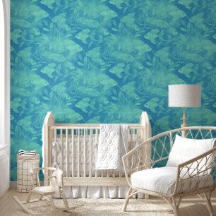 Papel Pintado Patrón Acuarela de Animales Genial - Pez 2