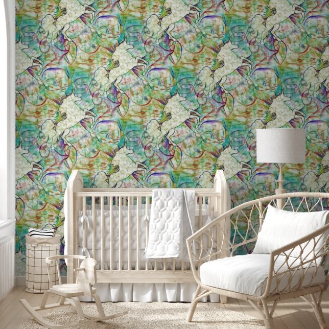 Papel Pintado Patrón animal de Guay - Bella Artes Unicorn 1 (Niños)