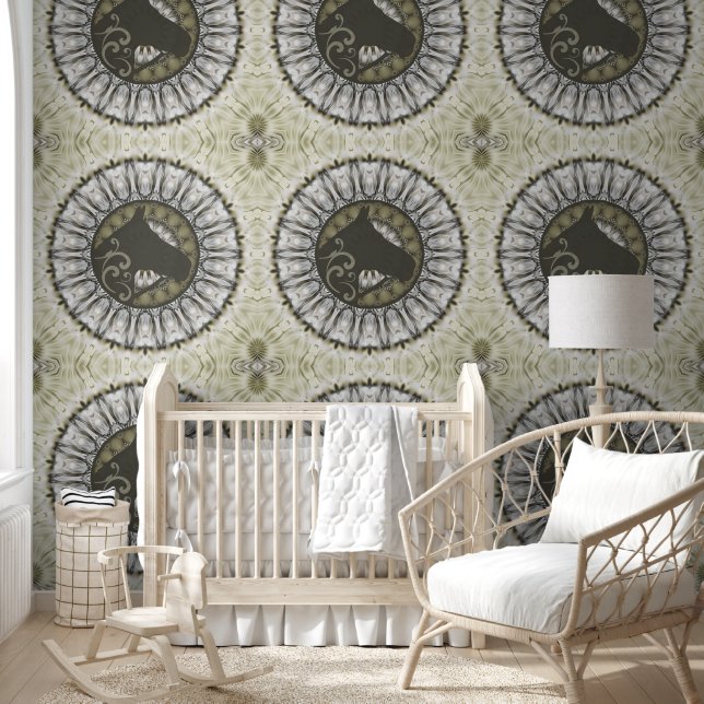 Papel Pintado Patrón animal de Guay - Caballo de Mandala 1 (Niños)