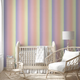 Papel Pintado Patrón arcoiris pastel