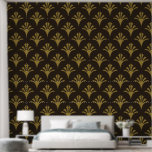 Papel Pintado Patrón Art Deco 02 - Deco Gold sobre Deco Black<br><div class="desc">Patrón Art Deco 02 - Deco Gold sobre Deco Black</div>