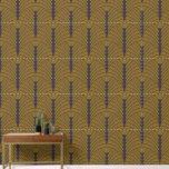 Papel Pintado Patrón Art Deco 03 - Deco Negro sobre el oro Deco<br><div class="desc">Patrón Art Deco 03 - Deco Negro sobre el oro Deco</div>