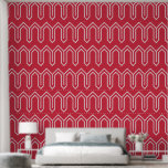 Papel Pintado Patrón Art Deco 05 - Blanco sobre el Paraíso Rosa<br><div class="desc">Patrón Art Deco 05 - Blanco sobre el Paraíso Rosa</div>
