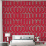 Papel Pintado Patrón Art Deco 05 - Gris español sobre el alfiler<br><div class="desc">Patrón Art Deco 05 - Gris español sobre el rosa paradisíaco</div>