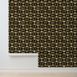Papel Pintado Patrón Art Deco Elegante Oro Negro<br><div class="desc">Elegante tapiz para espacios modernos con un toque de diseño dorado inspirado en el Art Deco sobre un fondo negro.</div>