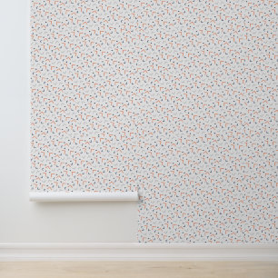Papel Pintado Patrón blanco minimalista con ángulos coloridos