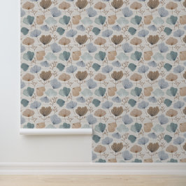 Papel Pintado Patrón Botánico de Primavera Suave