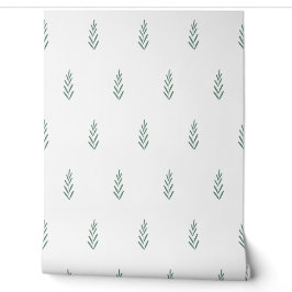 Papel Pintado patrón botánico simple vector con plantas
