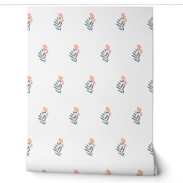 Papel Pintado patrón botánico vectorial sin fisuras con flor