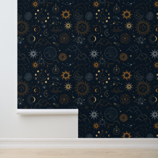 Papel Pintado Patrón celeste del cielo nocturno