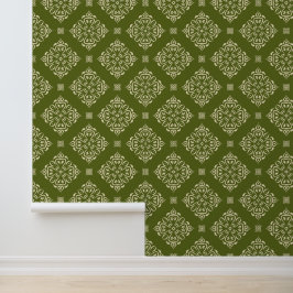 Papel Pintado Patrón clásico de damasco sin costuras