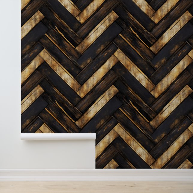 Papel Pintado Patrón Clásico de Madera (Solicitud)