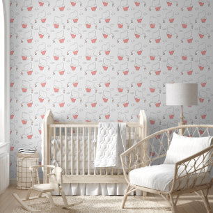 Papel Pintado Patrón continuo de elefante dulce para la habitaci