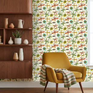 Papel Pintado Patrón continuo de la era atómica caprichoso #7 ID