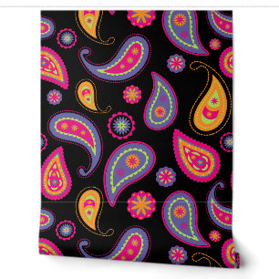 Papel Pintado Patrón continuo de Paisley colorido